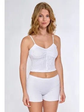 Berrak Kadın İp Askılı Crop Atlet Berrak 7052