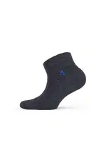 Bonas 3'lü Çapa Desen Bambu Erkek Patik Çorap CBONB006 Siyah-Antrasit-Lacivert farklı açı