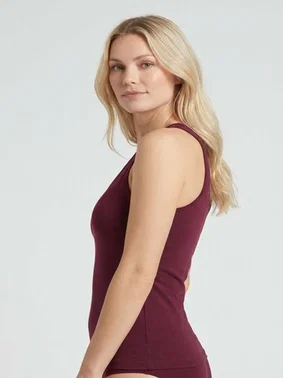 Türen Bordo V Yaka Pamuklu Kadın Atlet Türen 913/Bordo - Alternatif Görünüm