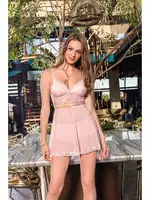 Bralet, Boxer Ve Etek Takim Pembe Gallipoli 3407 Pembe