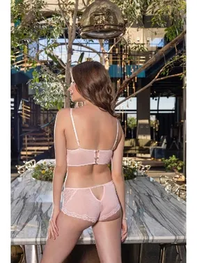 Gallipoli Bralet, Boxer Ve Etek Takim Pembe Gallipoli 3407 - Alternatif Görünüm