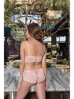 Bralet, Boxer Ve Etek Takim Pembe Gallipoli 3407 Pembe detay görünüm