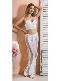 Gallipoli Bralet Pantolon ve Slip Takım Ekru Gallipoli 32264