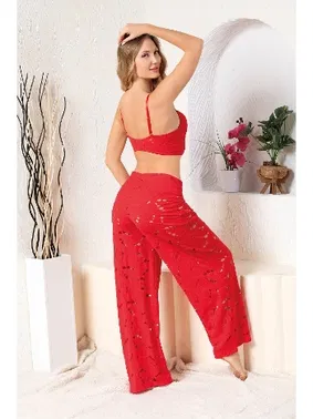 Gallipoli Bralet Sütyen Slip Külot ve Pantolon TakIm Kırmızı Gallipoli 32194 - Alternatif Görünüm