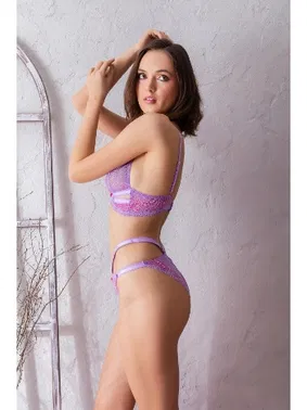 Gallipoli Bralet Sütyen Ve Slip Külot Takim Lila Gallipoli 32101 - Alternatif Görünüm