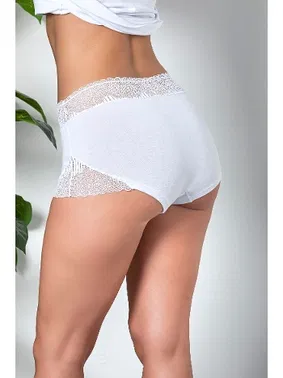 Gallipoli Dantel Detayli Boxer Beyaz Gallipoli 21783 - Alternatif Görünüm