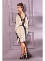 Dantel Detayli, Kuşakli, Transparan Sabahlik Cappucino Gallipoli 11880 Cappucino detay görünüm