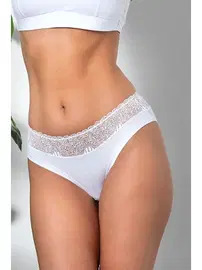 Gallipoli Dantel Detayli Slip Külot Beyaz Gallipoli 21781