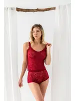 Devore Transparan Atlet, Boxer Takim Bordo Gallipoli 31833 Bordo