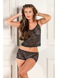 Gallipoli Devore Transparan Atlet, Boxer Takim Siyah Gallipoli 31833