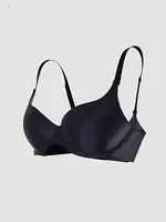 Dikişsiz Balensiz Lazer Kesim İz Bırakmaz Görünmez Push Up Sütyen Siyah Merry See ZK1000-Siyah Siyah görsel 6