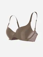 Dikişsiz Balensiz Lazer Kesim izbırakmaz Görünmez Push Up Sütyen Kahverengi Merry See ZK1000-Kahverengi Kahverengi görsel 5