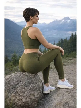 Doremi Yüksek Bel Rahat Kadın Spor Tayt DoReMi 002-000188 - Alternatif Görünüm