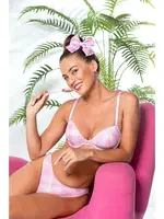 Ekose Desenli, Hafif Destekli, Sütyen Ve Slip Külot Takim Pembe Gallipoli 32081 Pembe