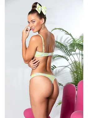 Gallipoli Ekose Desenli, Hafif Destekli, Sütyen Ve Slip Külot Takim Sari Gallipoli 32081 - Alternatif Görünüm