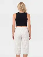 Ekoseli Dokuma Tek Alt Kapri Türen 3617/Ekru Ekru farklı açı