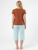 Ekoseli Dokuma Tek Alt Kapri Türen 3617/Turkuaz Turkuaz farklı açı