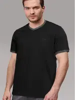 Erkek %100 Pamuk 2 Li T-shirt Doreanse 4535 Doreanse 4535 Siyah detay görünüm