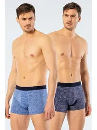 Cacharel Erkek 2li Inkjet Melanj Boxer Cacharel 1324/Lacivert-İndigo