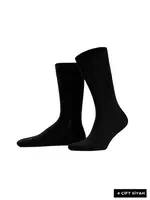 Erkek Dört Mevsim Organik Dörtlü Soket Çorap Mısırlı ESKT000129 Siyah görsel 10