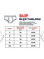 Erkek Ekose Desenli Yanları Açık Geniş Lastikli Slip Külot Darkzone DZ-1101-101-S Görsel görsel 4