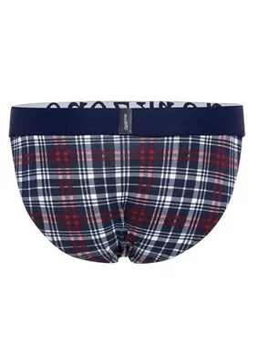 Darkzone Erkek Ekose Desenli Yanları Açık Geniş Lastikli Slip Külot Darkzone DZ-1101-101-S - Alternatif Görünüm