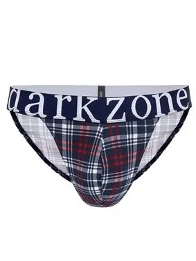 Darkzone Erkek Ekose Desenli Yanları Açık Geniş Lastikli Slip Külot Darkzone DZ-1101-101-S