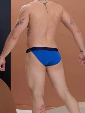 Darkzone Erkek Saks Mavi Yanları Açık Geniş Lastikli Slip Külot Darkzone DZ-1101-05-S - Alternatif Görünüm