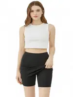 Etekli Şort Kadın Anı Ak4232 Siyah
