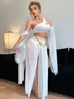 Fantazi Beyaz Özel Tasarım Harem Kostüm Ruselin 2274 Beyaz farklı açı