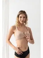 Fermuarli Pamuklu Sporcu Sütyen Ten Gallipoli 1061 Ten detay görünüm