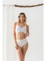 Fermuarli Pamuklu Sporcu Sütyeni Beyaz Gallipoli 1061 Beyaz