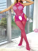 Fuşya Vücut Çorap Nightlight 5002-2 Fuşya