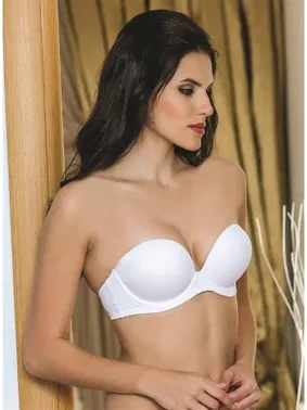 Gallipoli Günlük Kullanima Uygun Destekli Straplez Sütyen Beyaz Gallipoli 1460