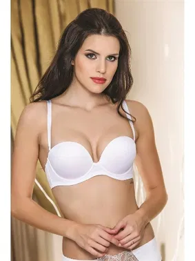 Gallipoli Günlük Kullanima Uygun Destekli Straplez Sütyen Beyaz Gallipoli 1460 - Alternatif Görünüm