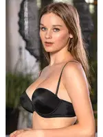 Günlük Kullanima Uygun Destekli Straplez Sütyen Siyah Gallipoli 1460 Siyah