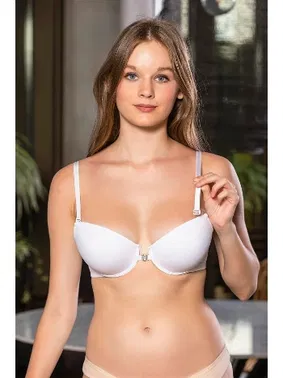 Gallipoli Günlük Kullanima Uygun Önden Klipsli Sütyen Beyaz Gallipoli 1660