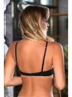 Günlük Kullanima Uygun Pamuklu Üçgen Sütyen Siyah Gallipoli 1960 Siyah detay görünüm