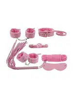 Harness Kelepçeli Fantezi Set 7li Nightlight 8014 Kırmızı görsel 4