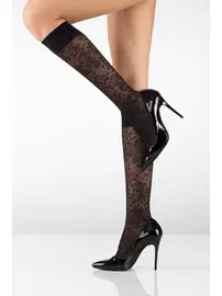 ITALIANA Italiana Sonbahar Desenli Dizaltı Çorap 1066