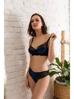 Kadife Sütyen Ve Slip Külot Takim Lacivert Gallipoli 32141 Lacivert