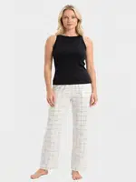 Kadın Dokuma Tek Alt Pantolon Türen 3616/Ekru Ekru