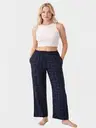 Kadın Dokuma Tek Alt Pantolon Türen 3616/Lacivert