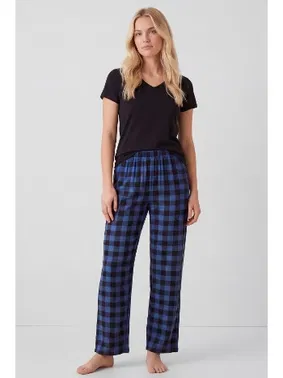 Türen Kadın Ekoseli Pijama Takımı Türen T3618/Mavi - Alternatif Görünüm