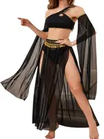 Kadın Fantazi Siyah Özel Tasarım Harem Oryantal Kostüm Ruselin 2272 Siyah görsel 5