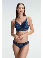 Kadın Kadife Balenli Destekli Dolgulu Dantelli Büstiyer Sütyen ve Slip Takım Anıl 4805