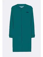 Kadın Kadife Dokulu Fermuarlı Uzun Kollu Elbise Anıl 11561 Gül Kurusu görsel 4