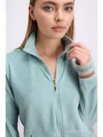Kadın Kadife Dokulu Uzun Kollu Sweatshirt ve Pantolon Takımı Anıl 11588 Yeşil görsel 4
