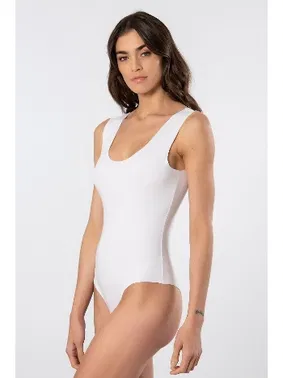 Türen Kadın Lazer Kesim Pamuklu Çıtçıtlı Body Türen 905/Beyaz