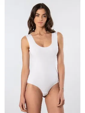 Türen Kadın Lazer Kesim Pamuklu Çıtçıtlı Body Türen 905/Beyaz - Alternatif Görünüm